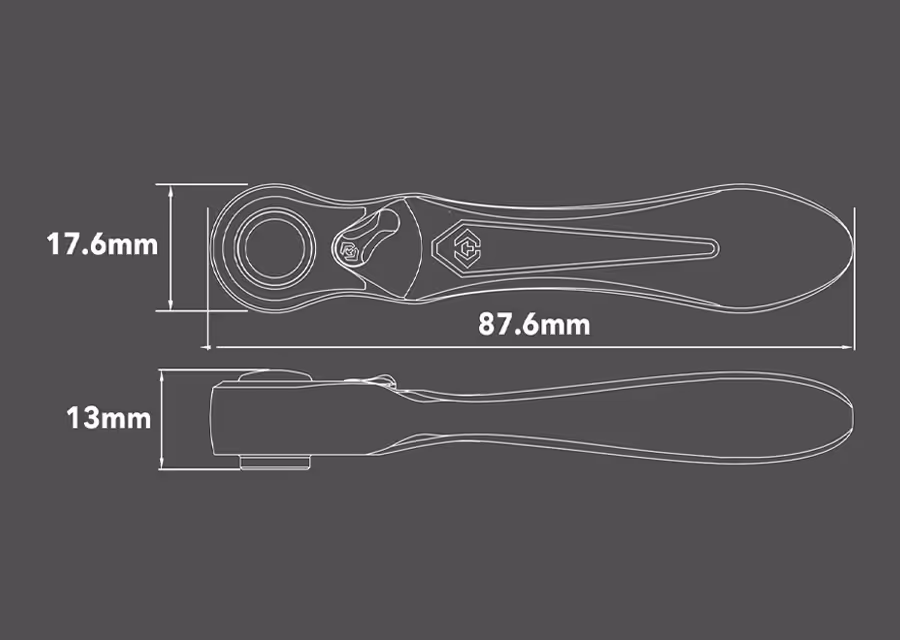 Coffret d'embouts de vissage et mini cliquet 1/4" - Série Atom - 26 pièces