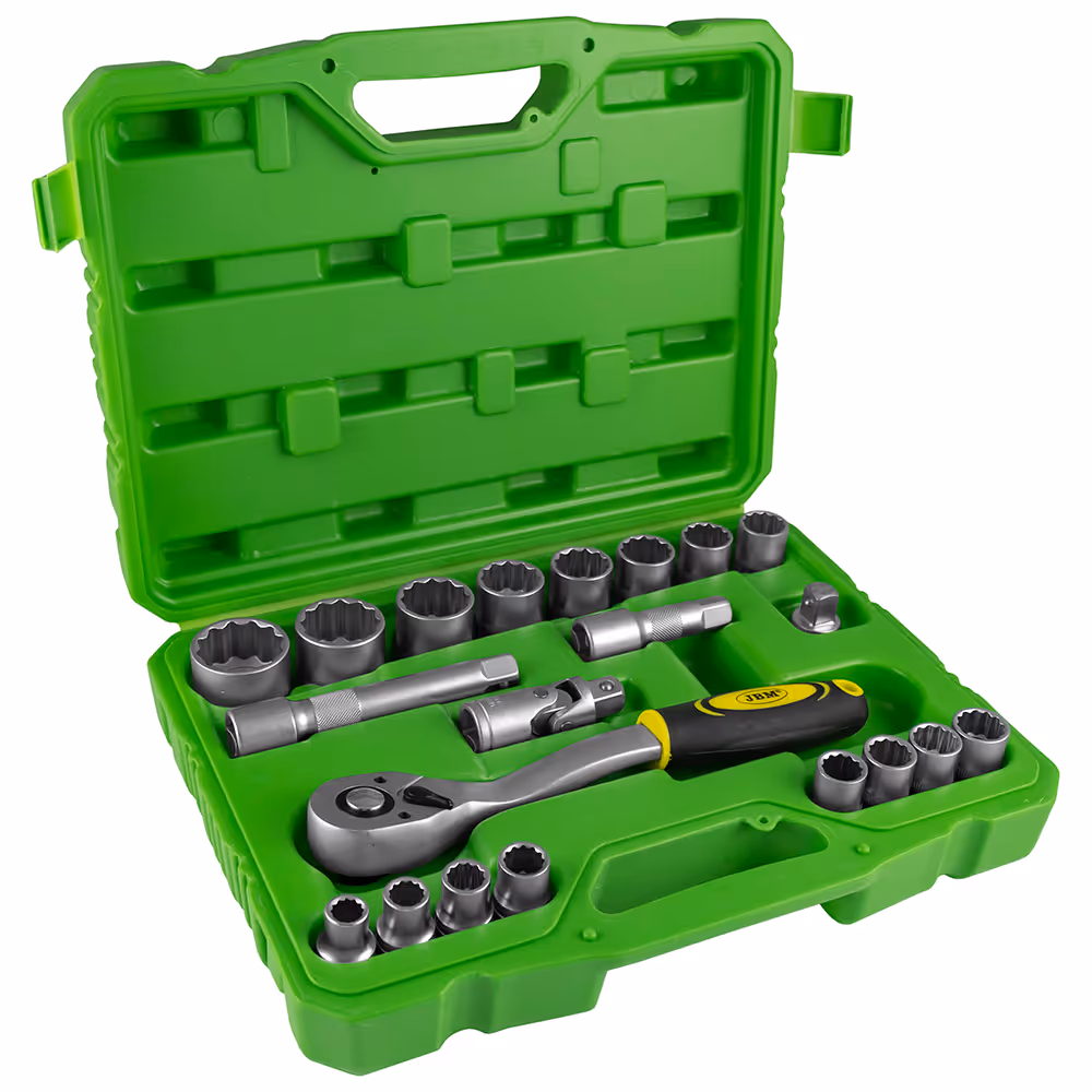 Coffret d'outils de 21 pieces douilles de 1/2"