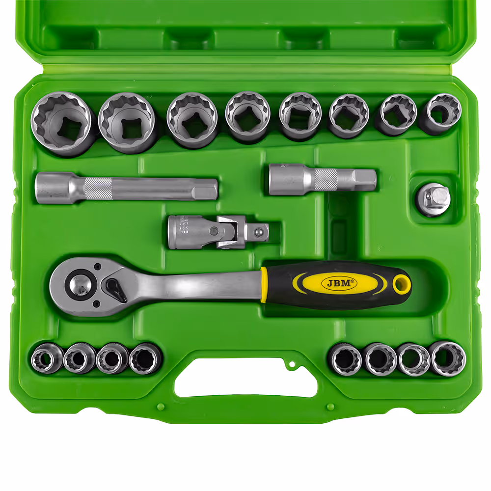 Coffret d'outils de 21 pieces douilles de 1/2"