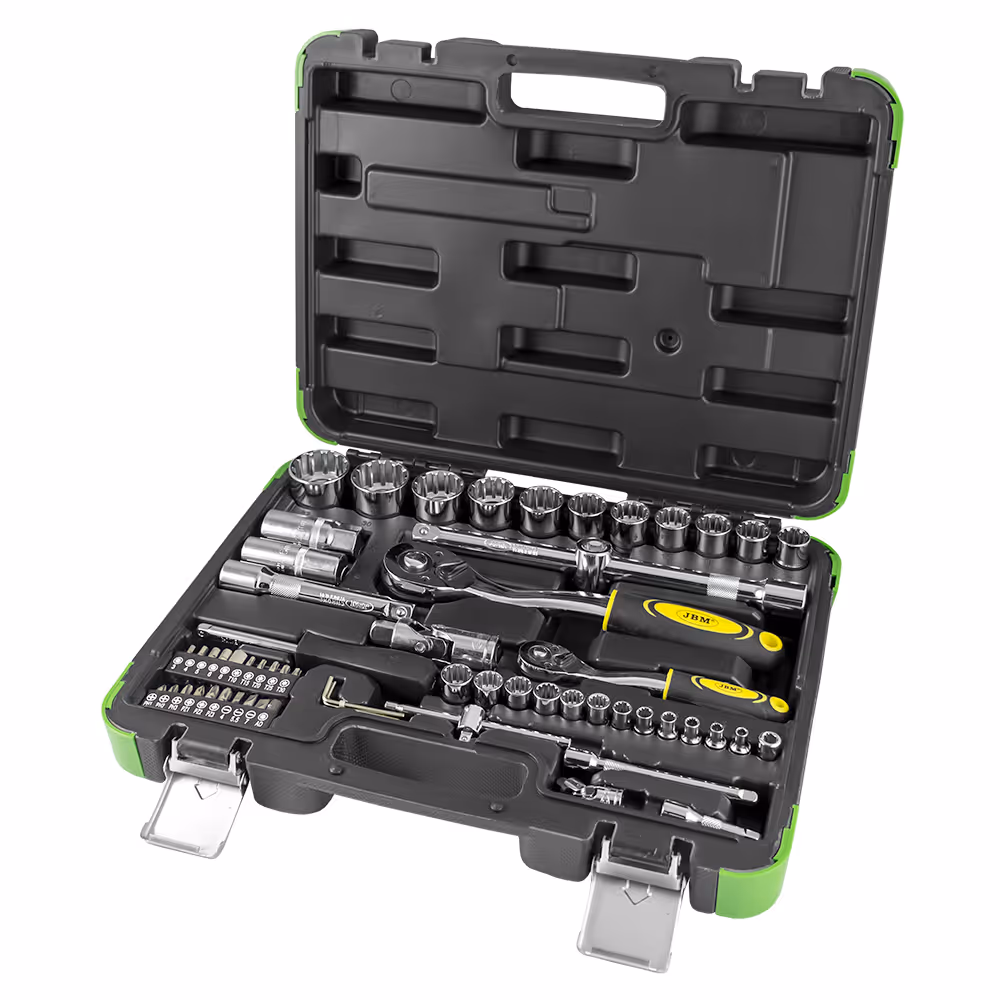 Coffret d'outils de 61 pièces douilles spline de 1/4" et 1/2"