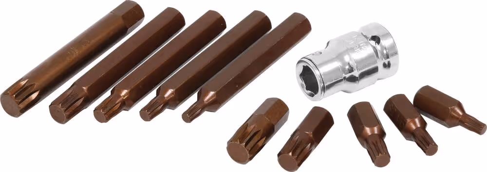 COFFRET DE 11 EMBOUTS DE VISSAGE 12 PANS XZN