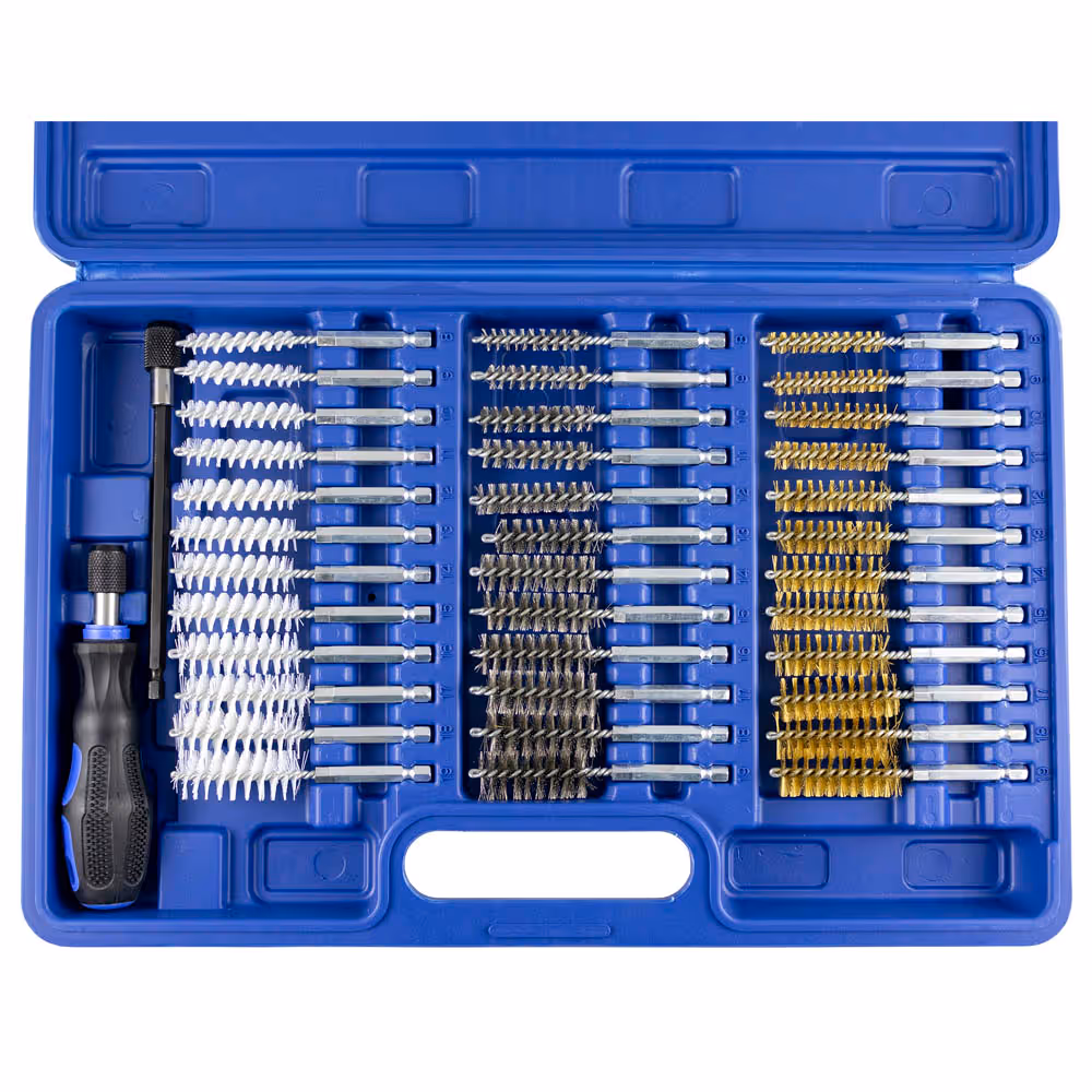 Coffret de 38 brosses métal / nylon / laiton