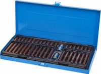 COFFRET DE 40 EMBOUTS DE VISSAGE HEX - TORX - 12 PANS XZN