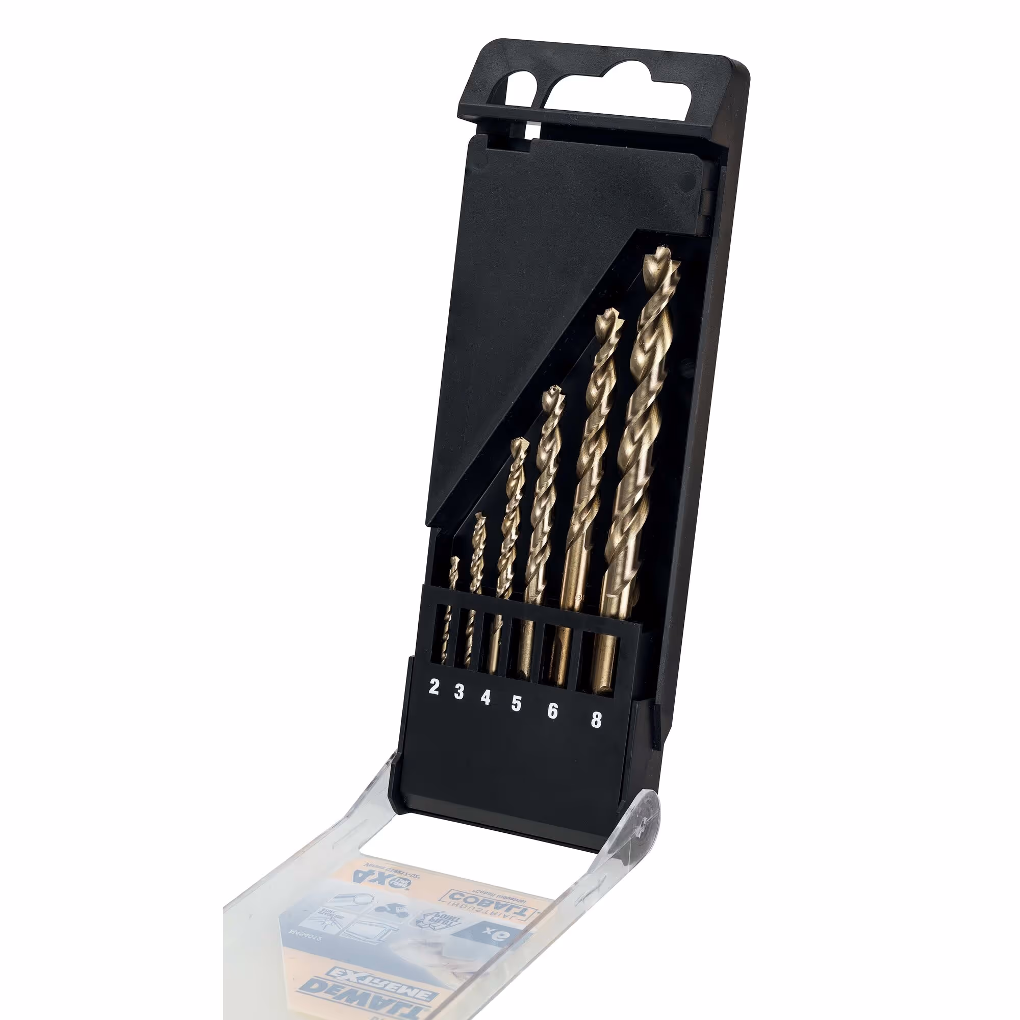 Coffret plastique de 6 forets métal Extreme Cobalt HSS-CO longueur : 24-72 mm, diamètre : 2, 3, 4, 5, 6, 8 mm