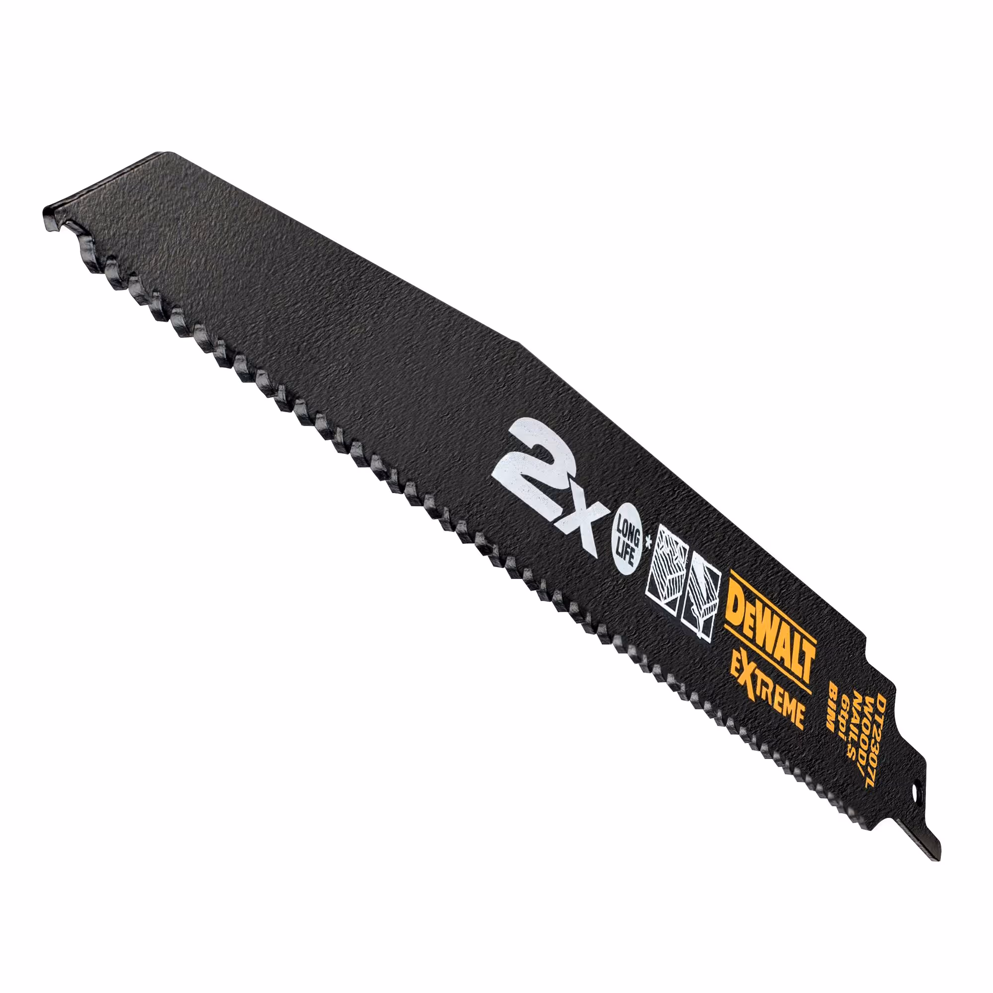 Coffret de 6 lames pour scie sabre : 1 x DT2300L, 1 x DT2307L, 1 x DT2315L, 1 x DT2301L, 1 x DT2308L, 1 x DT2407L + boite de rangement