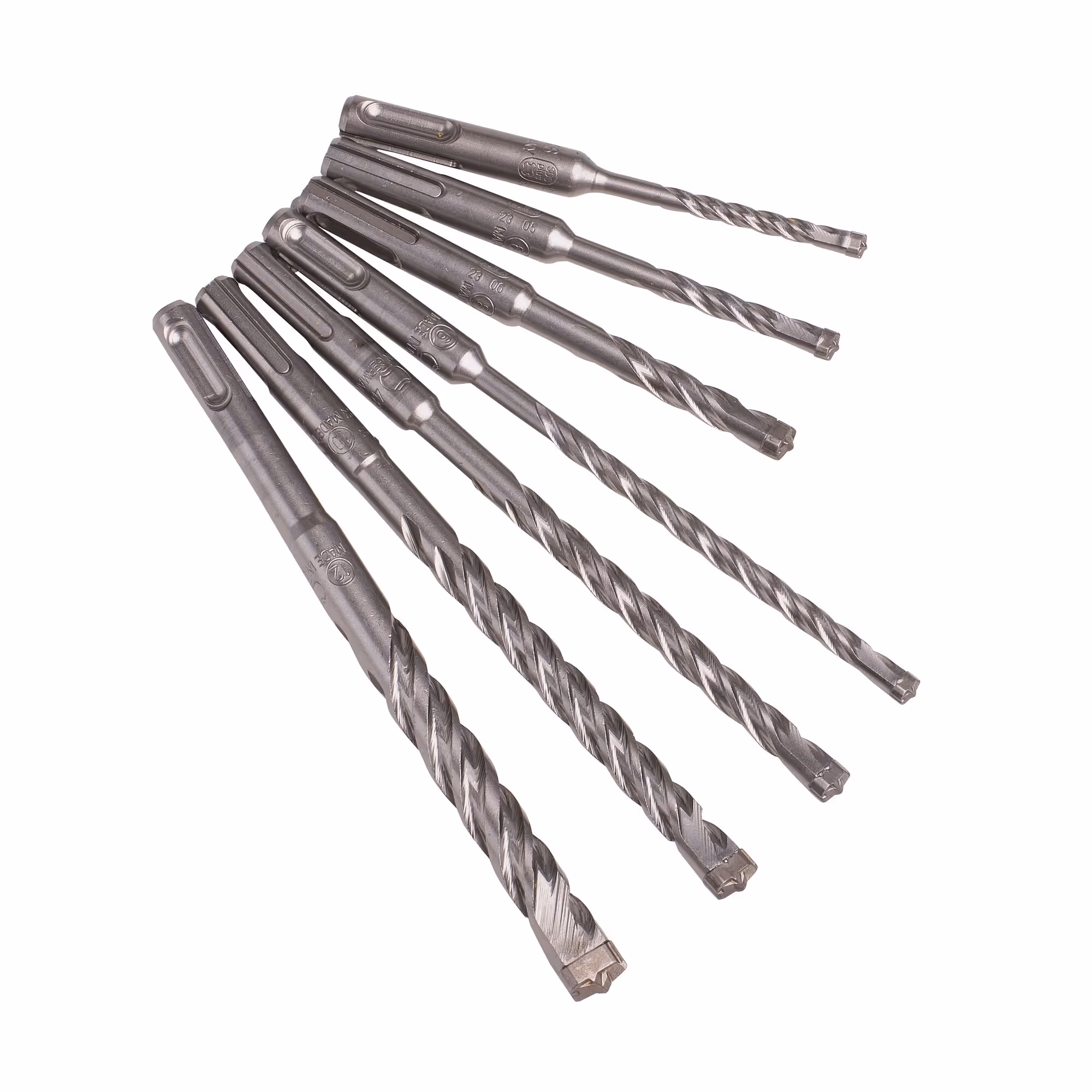 Coffret de 7 forets SDS-Plus carbure XLR diamètre : 5, 6 (x 2), 8 (x 2), 10, 12 mm