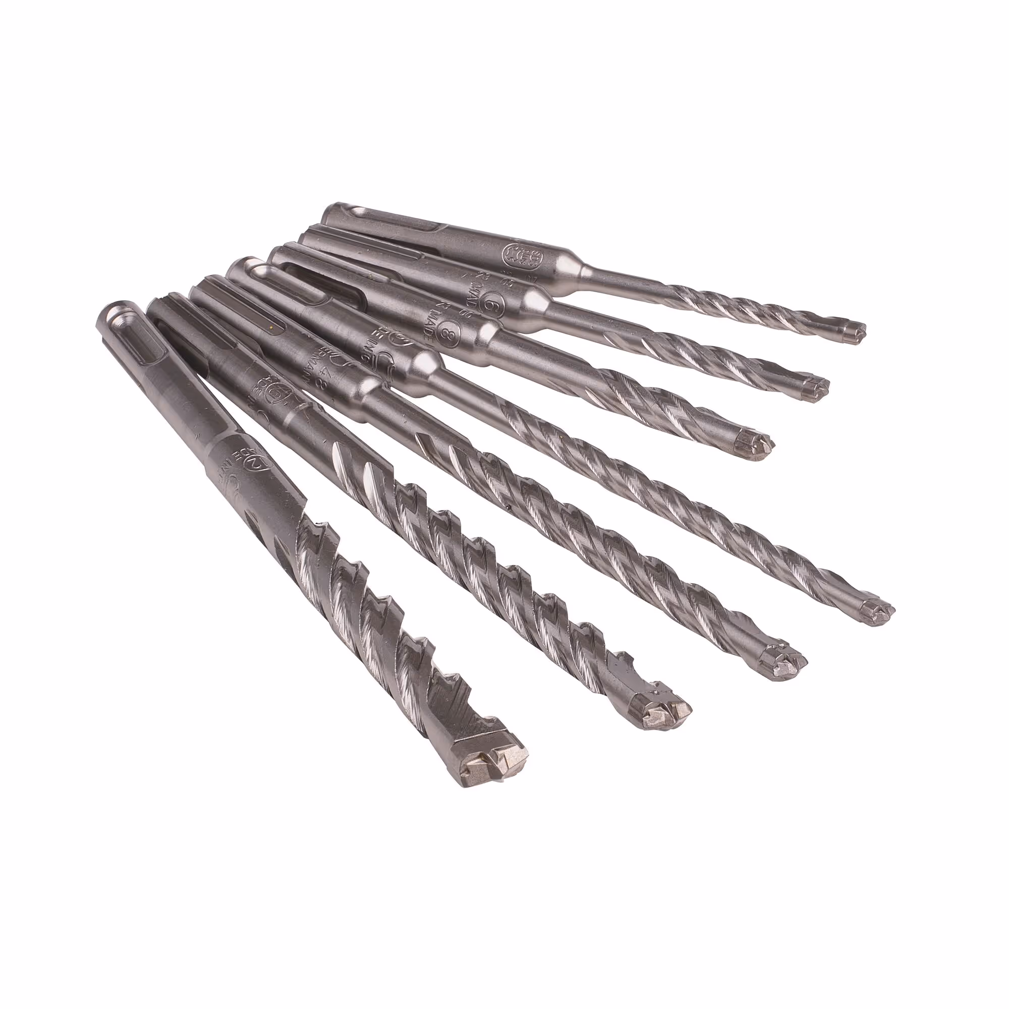 Coffret de 7 forets SDS-Plus carbure XLR diamètre : 5, 6 (x 2), 8 (x 2), 10, 12 mm
