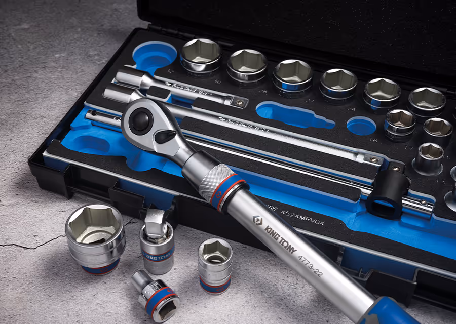 Coffret de douille et accessoires 1/2'' King Tony 24 pièces