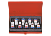 Coffret de douilles 1/2" mâle, 9 pièces