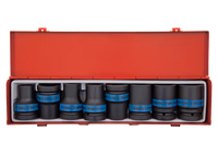 Coffret de douilles 1" choc fine 8 pièces