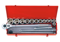 Coffret de douilles 3/4" 16 pièces