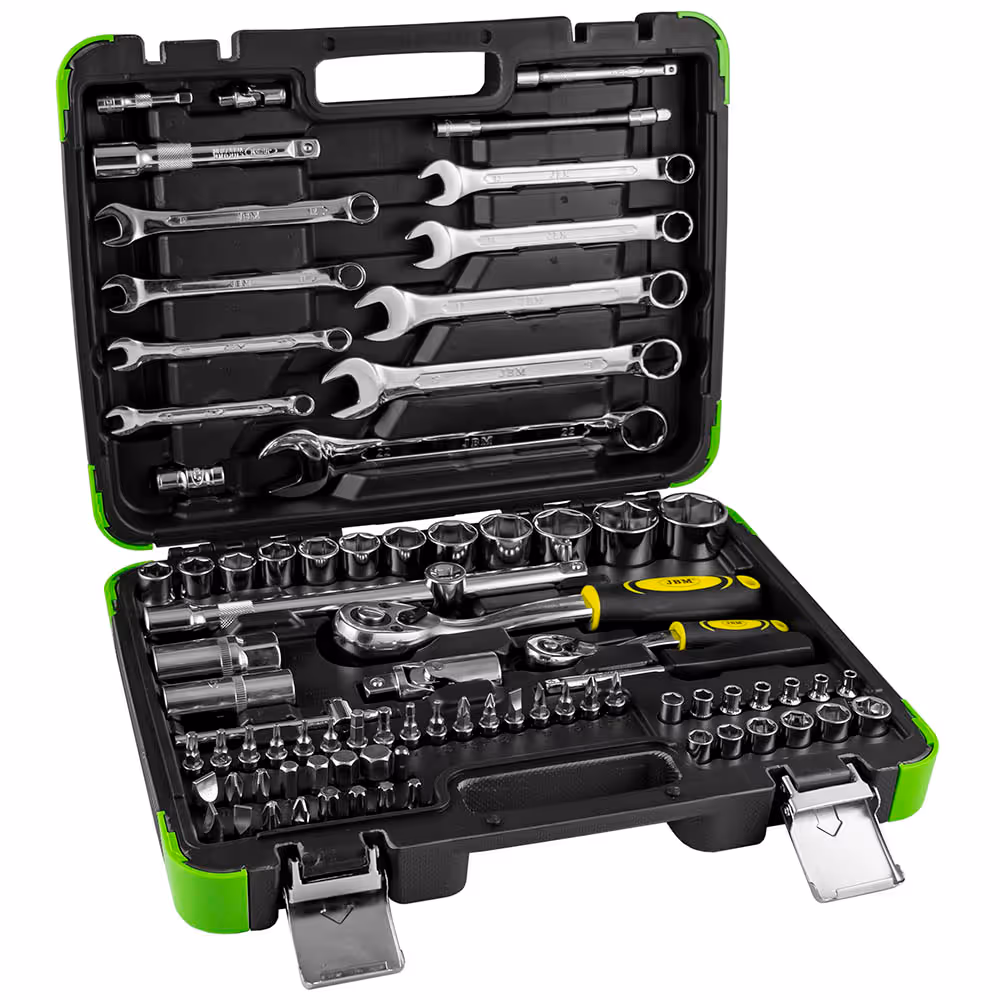 Coffret de douilles 82 pièces 6 pans - chrome