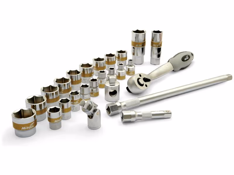 Coffret de douilles avec clé à cliquet 3/8'' (26 pièces)