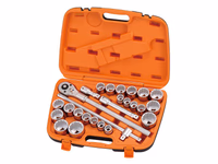 Coffret de douilles avec clé à cliquet 3/4'' (26 pièces)