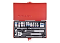 Coffret de douilles et accessoires 1/4" 6 pans 12 pièces