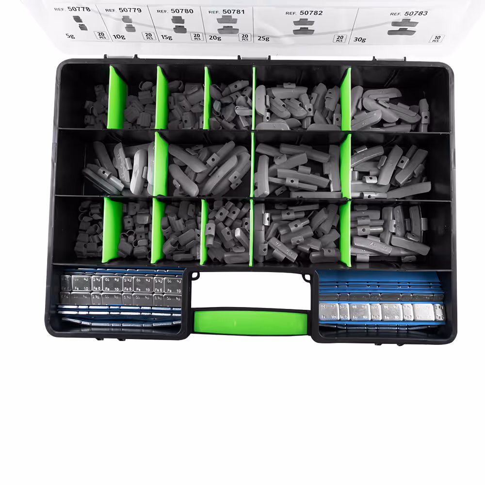 Coffret de masses universelle autocollantes