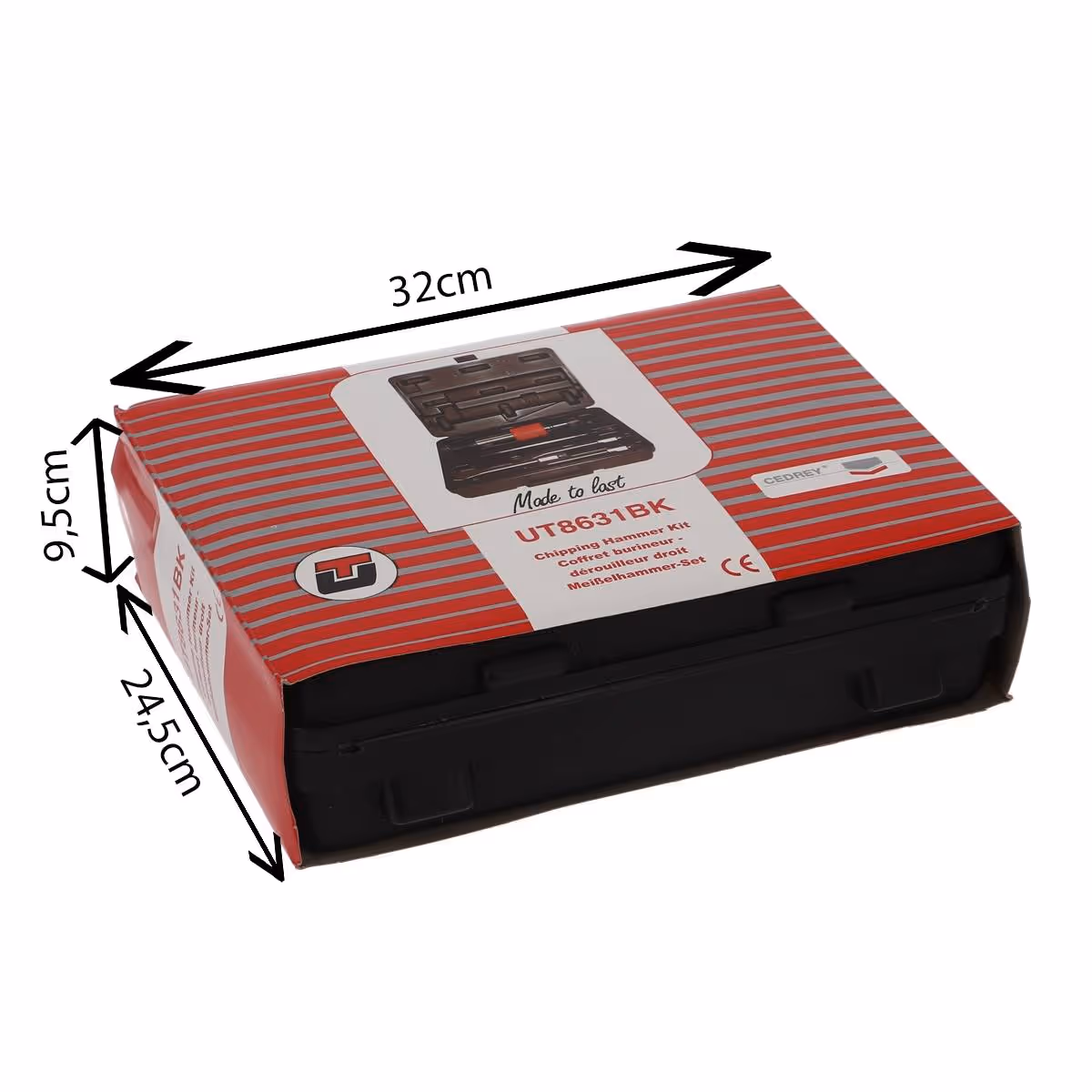 Coffret decapeur + 3 burins avec kit derouilleur