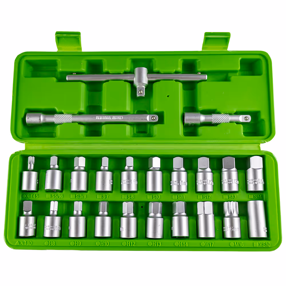 Coffret douilles de vidange 23pcs
