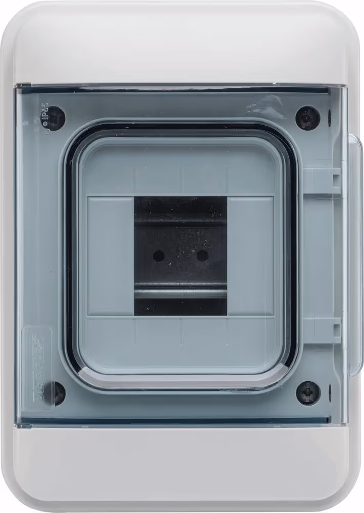 COFFRET ETANCHE 4 MODULES GRIS IP65+BORNIER