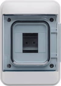 COFFRET ETANCHE 4 MODULES GRIS IP65+BORNIER
