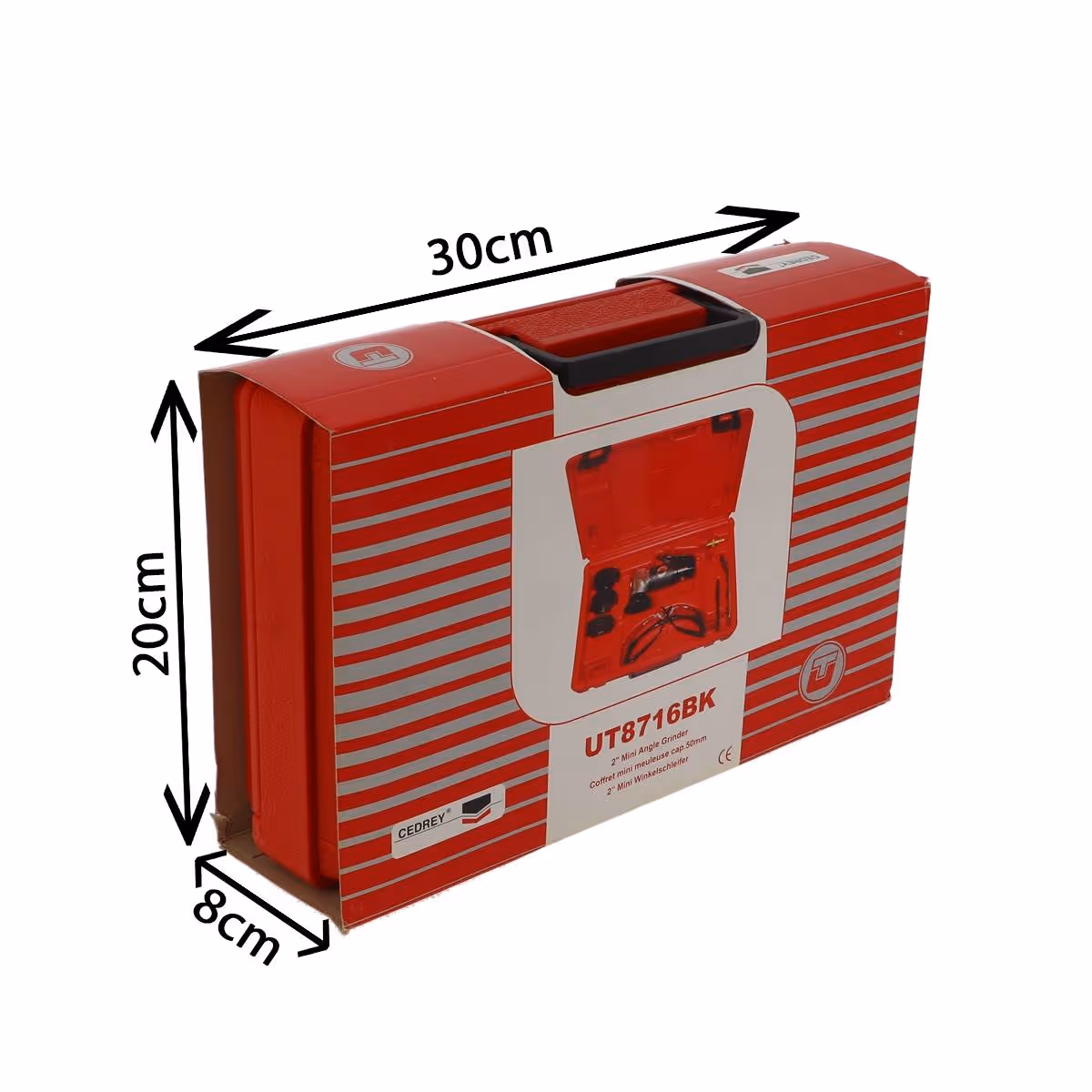 Coffret mini meuleuse 50mm a renvoi d'angle super pro
