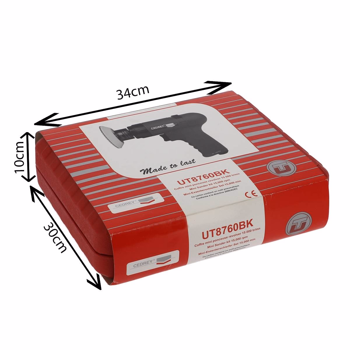 Coffret mini ponceuse orbitale revolver 50-75mm + 30 disques