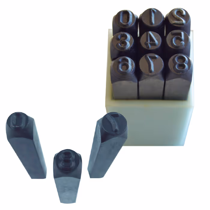 Coffret numéros a frapper 6mm