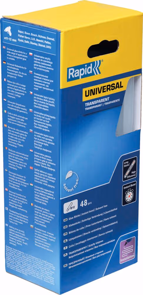 COLLE TRANSPARENTE - BOITE DE 48 BATONS