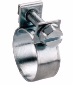 Collier tuyau pulverisateur à machoire 15x17mm en inox Adaptable