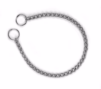 Collier-chaîne pour chien chromé, 35cm, Ø2mm