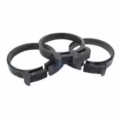 Collier cranté plastique, Ø minimum12mm, max. Ø15mm - Vendu par 25