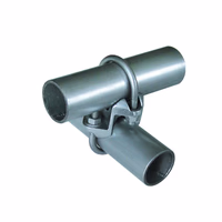 Collier croisé galvanisé Ø50x60 à 33x42mm