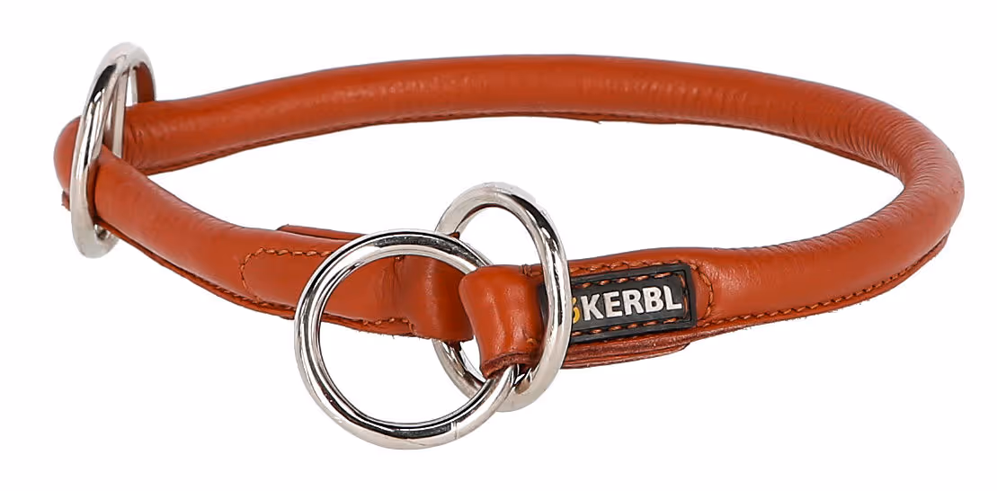 Collier étrangleur pour chien Roma, cognac, 50cm, 8mm