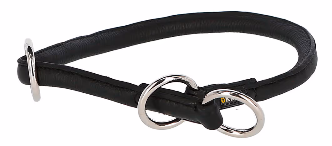 Collier étrangleur pour chien Roma, noir, 45cm, 8mm