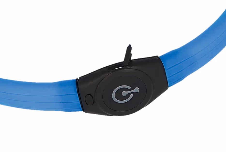Collier LED Maxi Safe bleu, -65cm, 10mm