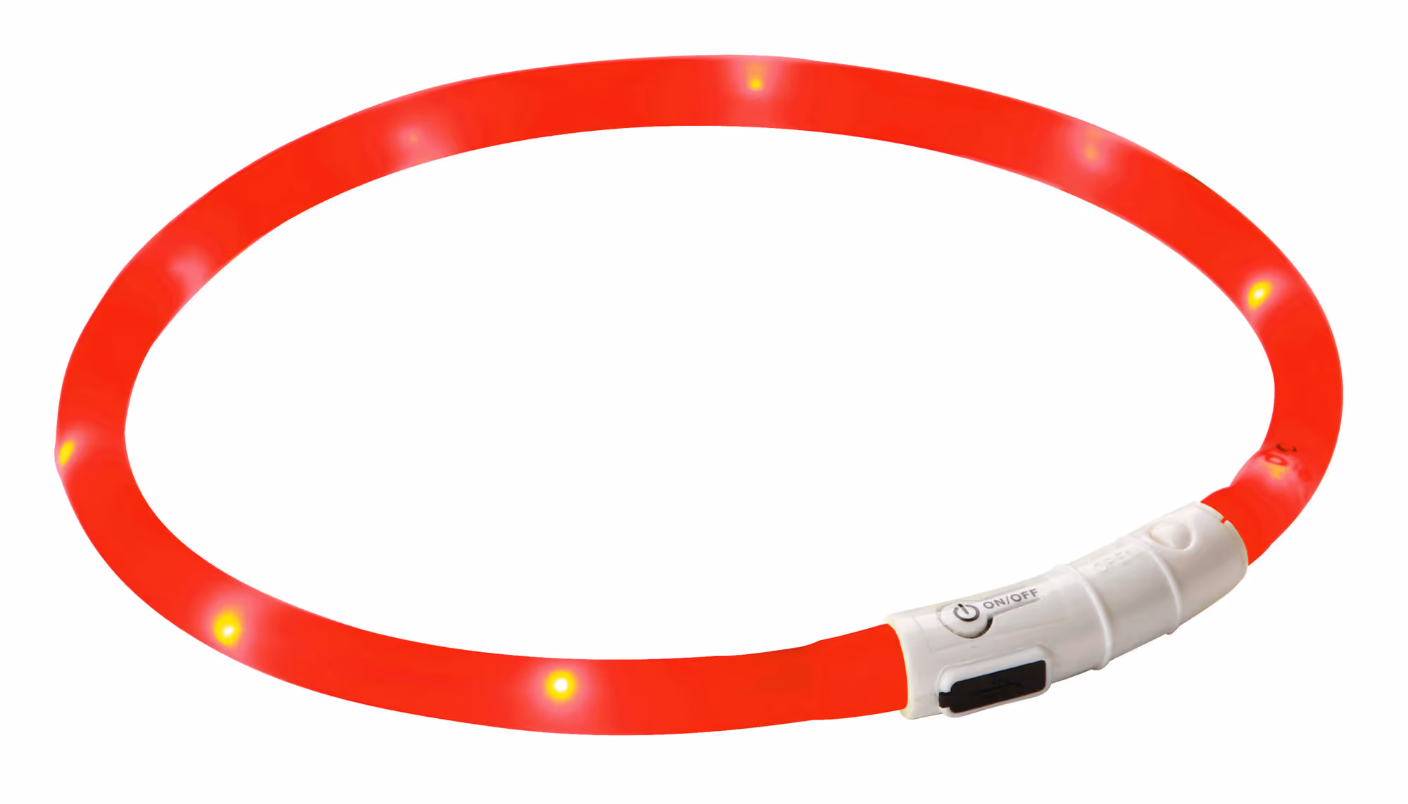 Collier LED Maxi Safe rouge, -55cm, 2 vitesses