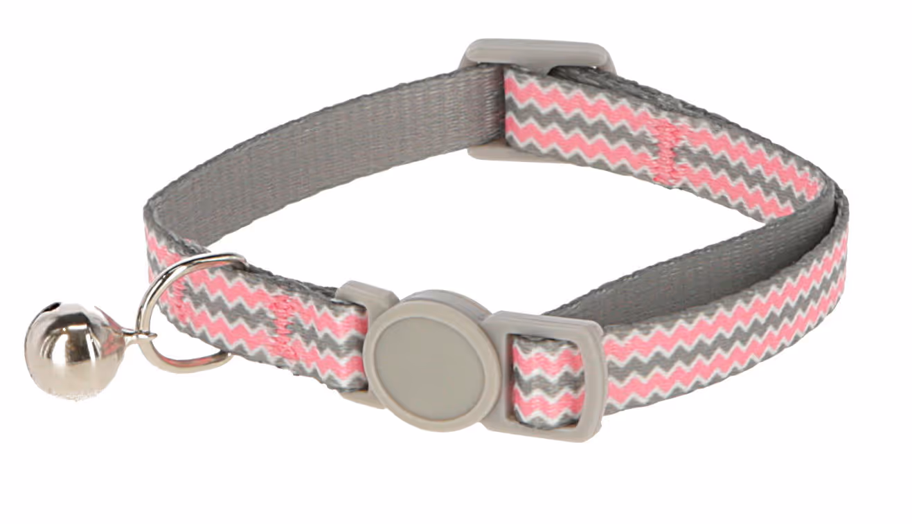 Collier pour chat Curly rose, 30cm