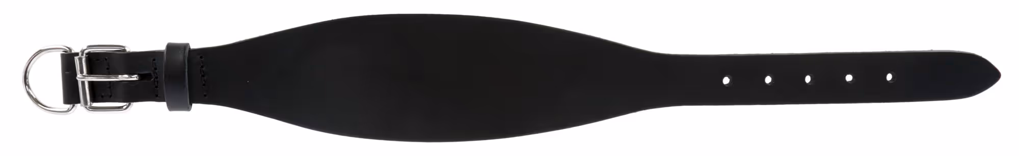 Collier pour lévriers Mexica noir, 45cm, 1,5cm
