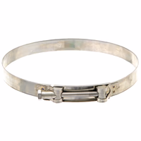 Collier inox pour tuyau 140-148 mm