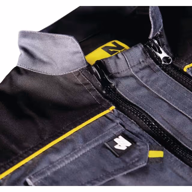 Combinaison de travail double zip  gris/noir 12 ans