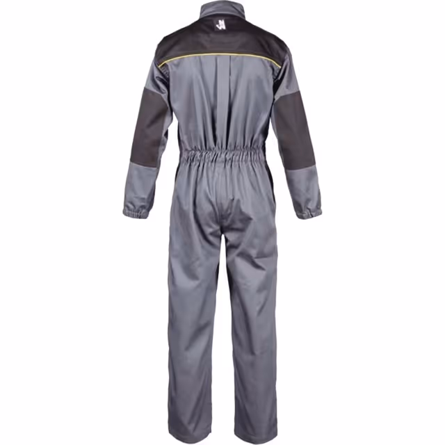 Combinaison de travail double zip gris/noir 6 ans