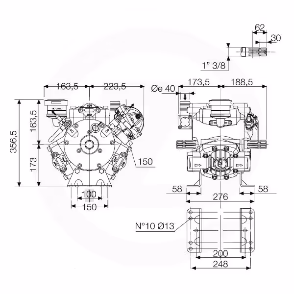 Pompe pulverisateur Comet APS 121 Origine