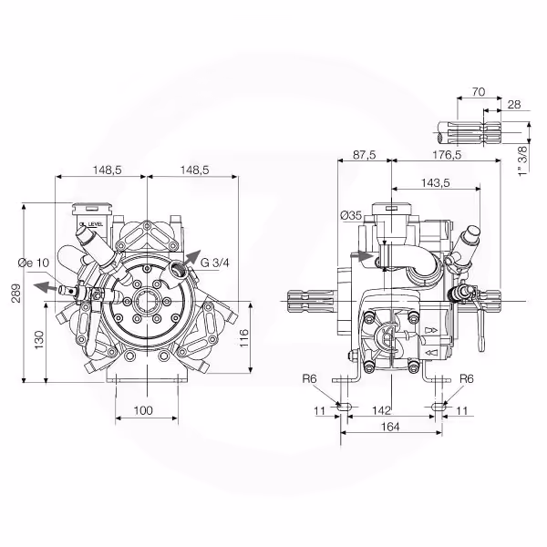 Pompe pulverisateur Comet APS 51 Origine