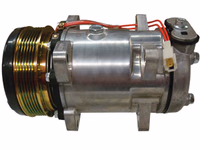 Compresseur climatiseur poulie Poly-V Ford New Holland 81866263 adaptable