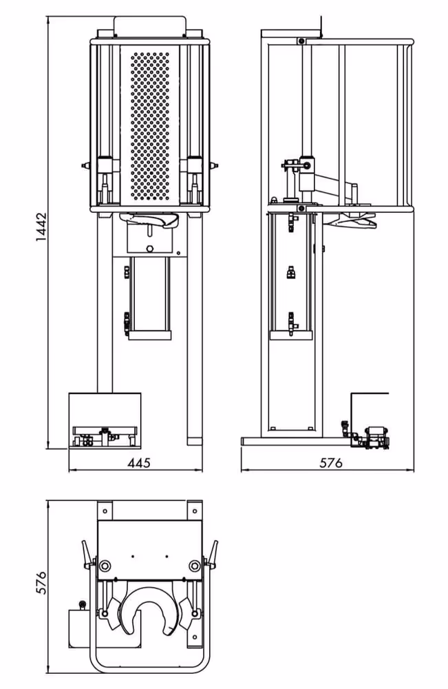COMPRESSEUR DE RESSORTS PNEUMATIQUE ECO 1,2T