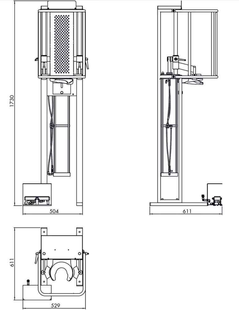 COMPRESSEUR DE RESSORTS PNEUMATIQUE ECO 2,5T