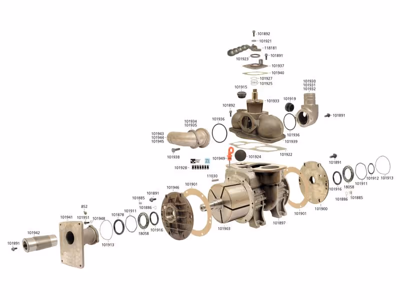 Compresseur - MEC11000H - Entrainement hydraulique - 1000 RPM - ref 9363754041