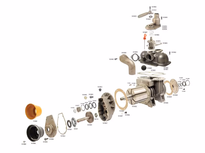 Compresseur - MEC8000M - Entrainement PDF - 540 RPM Correspond à: 9000700001