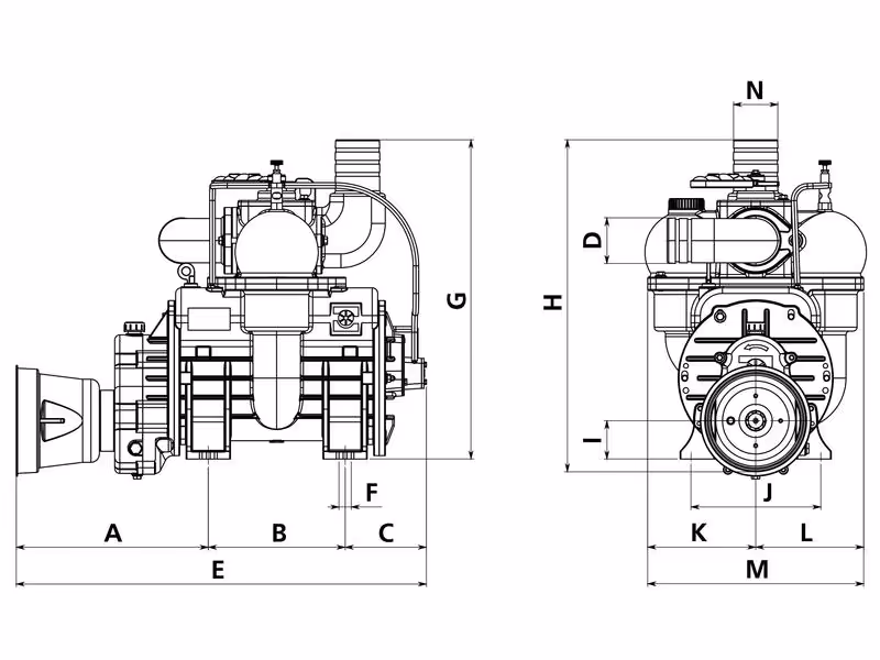 Compresseur - STAR72MA - Entrainement PDF - 540 RPM - ref 9730900082