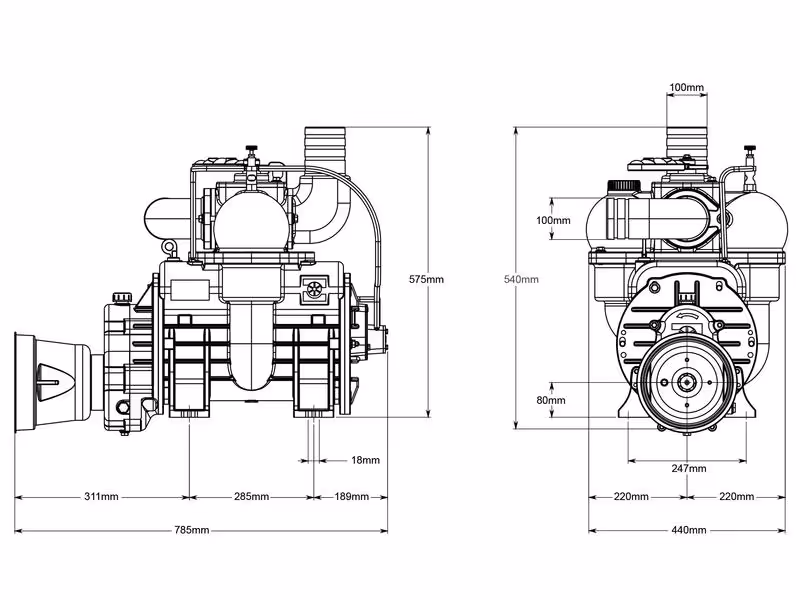 Compresseur - STAR72MA - Entrainement PDF - 540 RPM - ref 9730900082